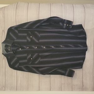 White Horse Mens snap front long sleeve western shirt - Size Med